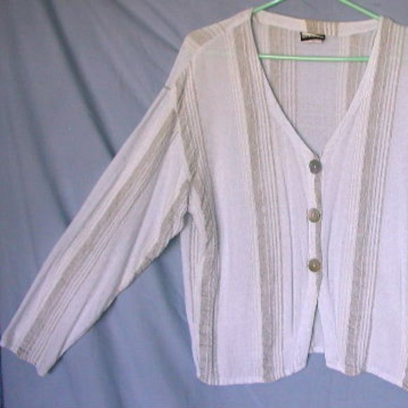 Rayon & flax robin's egg blue shirt top - Picture 2 of 6